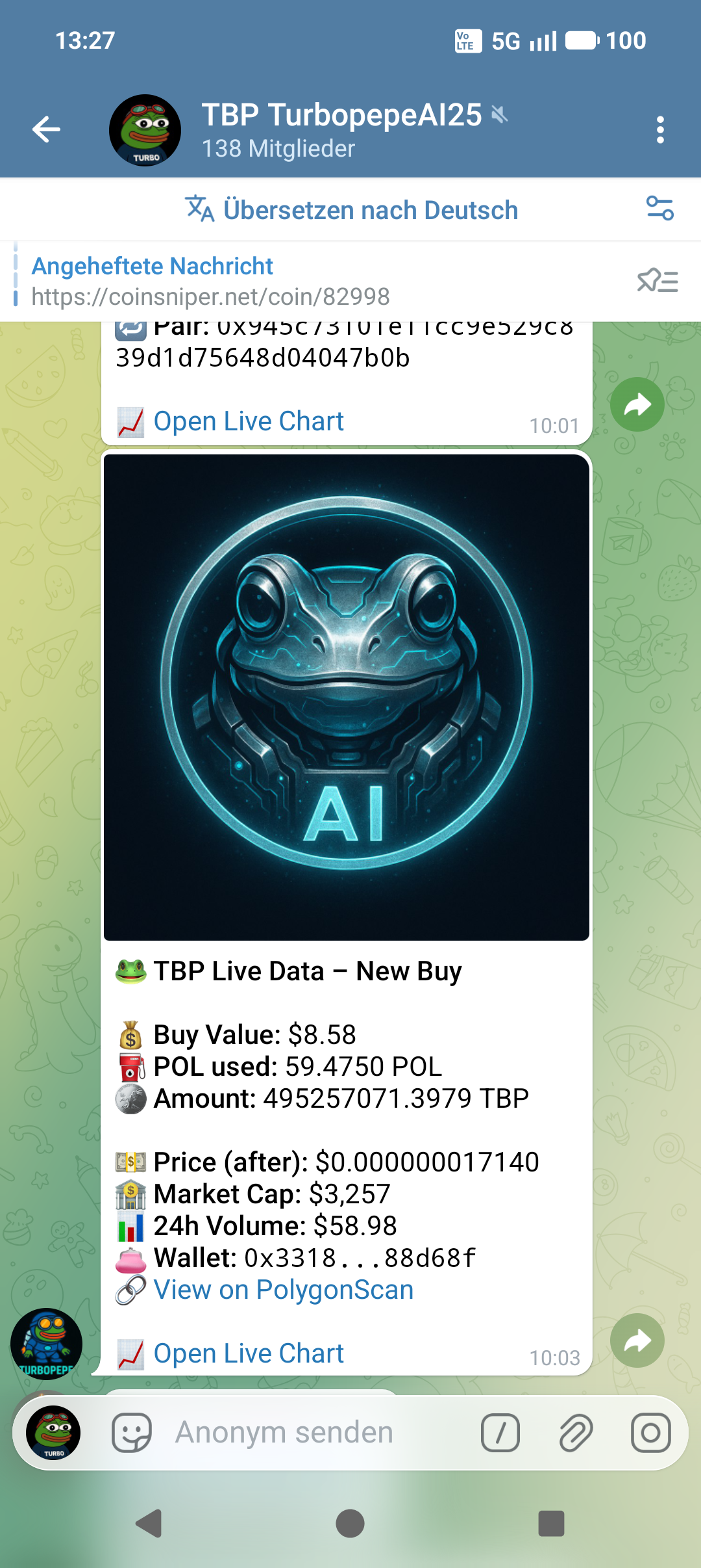 Telegram bot screenshot